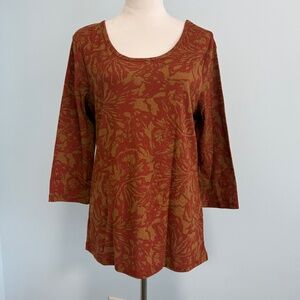 Lee Women’s Long Sleeve Cotton Blend‎ Multicolor Top Size XL